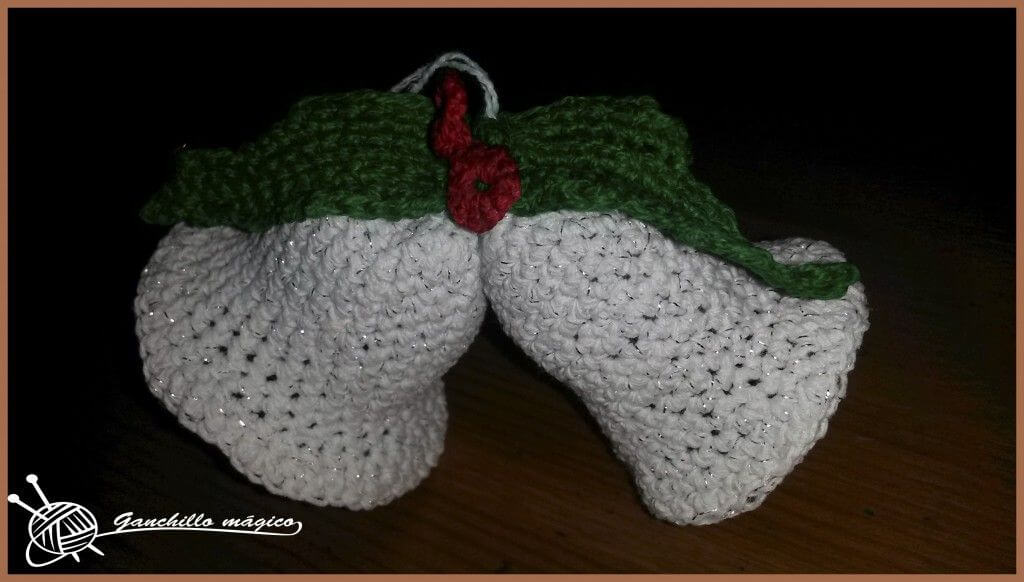 campana de ganchillo en navidad 2