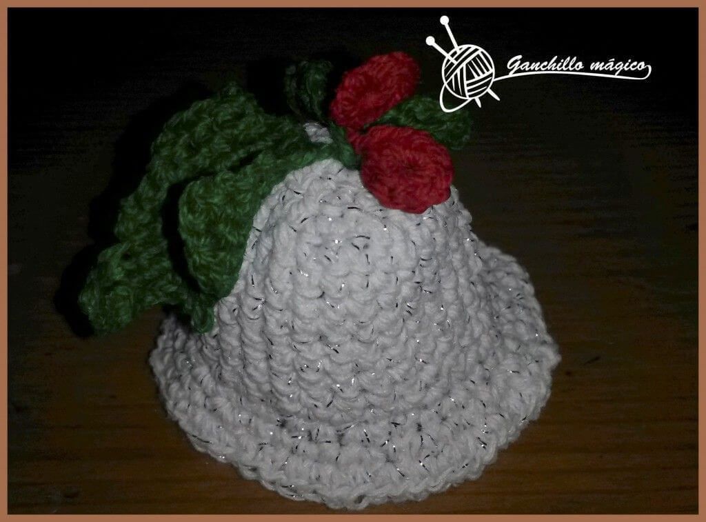 campana de ganchillo en navidad 2
